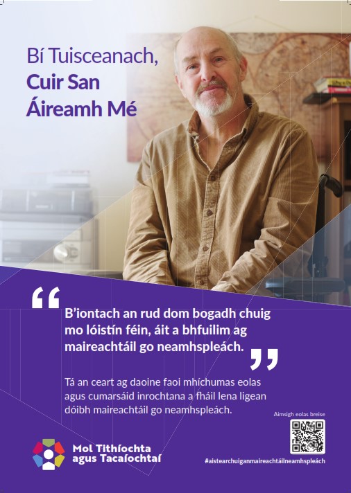 Eoin irish poster An image of an Irish poster for the "understand me, include me" campaign of Eoin.