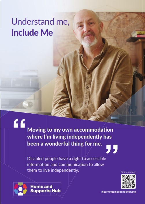 Eoin's Poster An image of a poster for the "understand me, include me" campaign of Eoin.